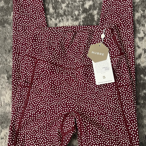 Buffbunny Collection Pants - Buffbunny Rosa Pocket Vineyard Red Bossy Print Leggings